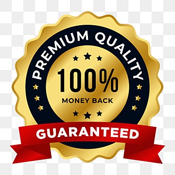 100% moneyback guarantee