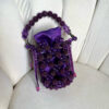 Flower Bucket Bag ~ Blackberry