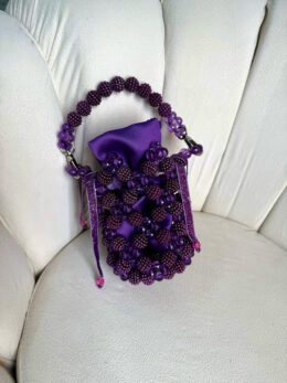Flower Bucket Bag ~ Blackberry