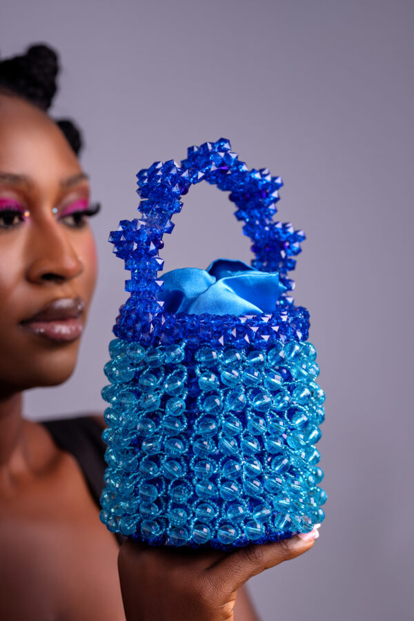 Ncho Barrel Bag ~ Blue Velvet